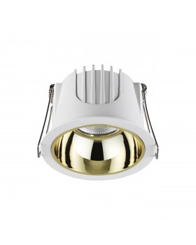 358692 SPOT NT21 251 белый/золото Светильник встраиваемый светодиодный IP20 LED 4000К 10W 100-265V KNOF