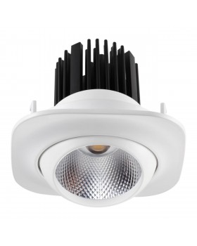 357697 SPOT NT18 268 белый Встраиваемый светильник IP20 LED 3000K 15W 160-265V DRUM
