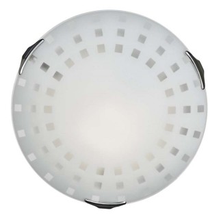 162/K GLASSI SN 106 Светильник стекло/белое E27 2*60Вт D300 QUADRO WHITE