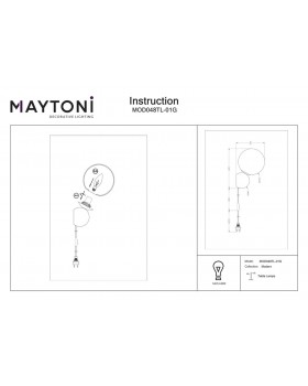 Настольный светильник Maytoni MOD048TL-01G-foto3
