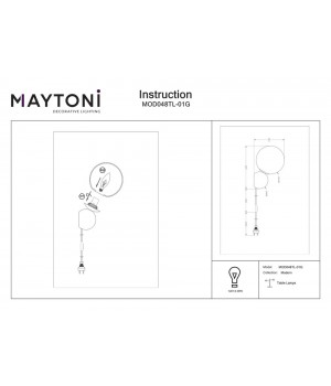 Настольный светильник Maytoni MOD048TL-01G-foto3