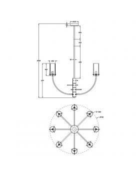 Подвесной светильник Maytoni MOD223PL-08BS-foto5