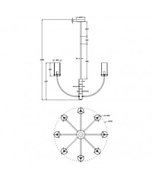 Подвесной светильник Maytoni MOD223PL-08BS-foto5