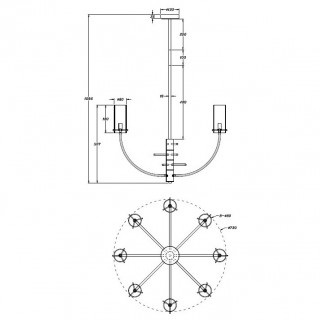 Подвесной светильник Maytoni MOD223PL-08BS-foto5