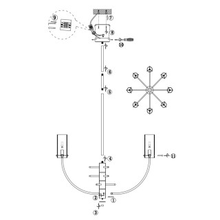 Подвесной светильник Maytoni MOD223PL-08BS-foto6