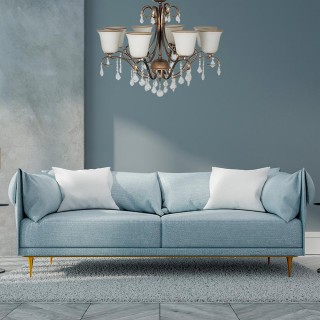 Подвесная люстра Arti Lampadari Borgese E 1.1.8.602 GB-foto3