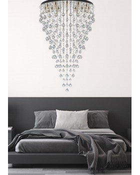 Подвесная хрустальная люстра Arti Lampadari Flusso H 1.4.80.615 N-foto6