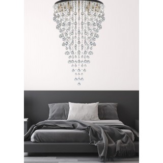 Подвесная хрустальная люстра Arti Lampadari Flusso H 1.4.80.615 N-foto6