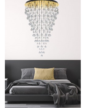 Подвесная хрустальная люстра Arti Lampadari Flusso H 1.4.80.615 G-foto6