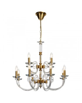Люстра подвесная хрустальная Stilfort 1050/03/12P серия Glass